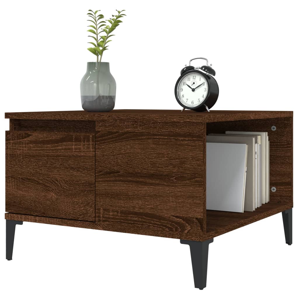 Sofabord Brun Eg Look 55x55x36,5 cm Træmateriale