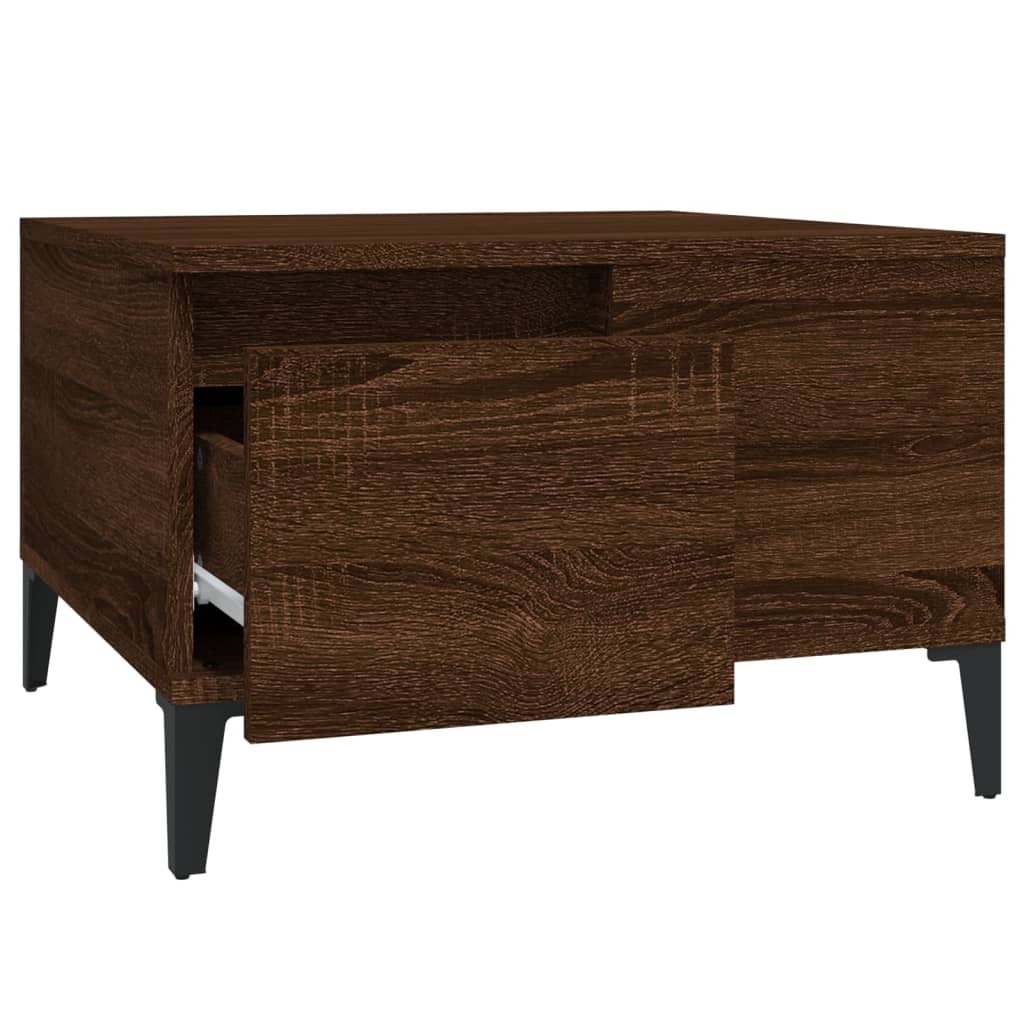 Sofabord Brun Eg Look 55x55x36,5 cm Træmateriale