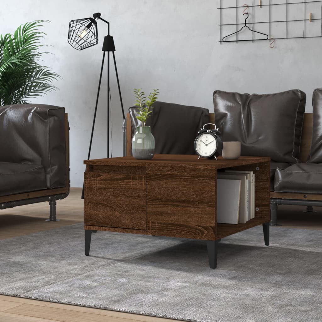 Sofabord Brun Eg Look 55x55x36,5 cm Træmateriale
