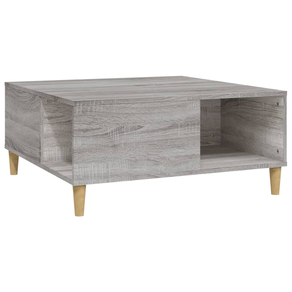 Sofabord Grå Sonoma 80x80x36,5 cm Træmateriale