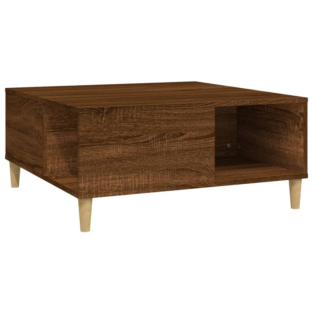 Sofabord Brun Eg Look 80x80x36,5 cm Træmateriale