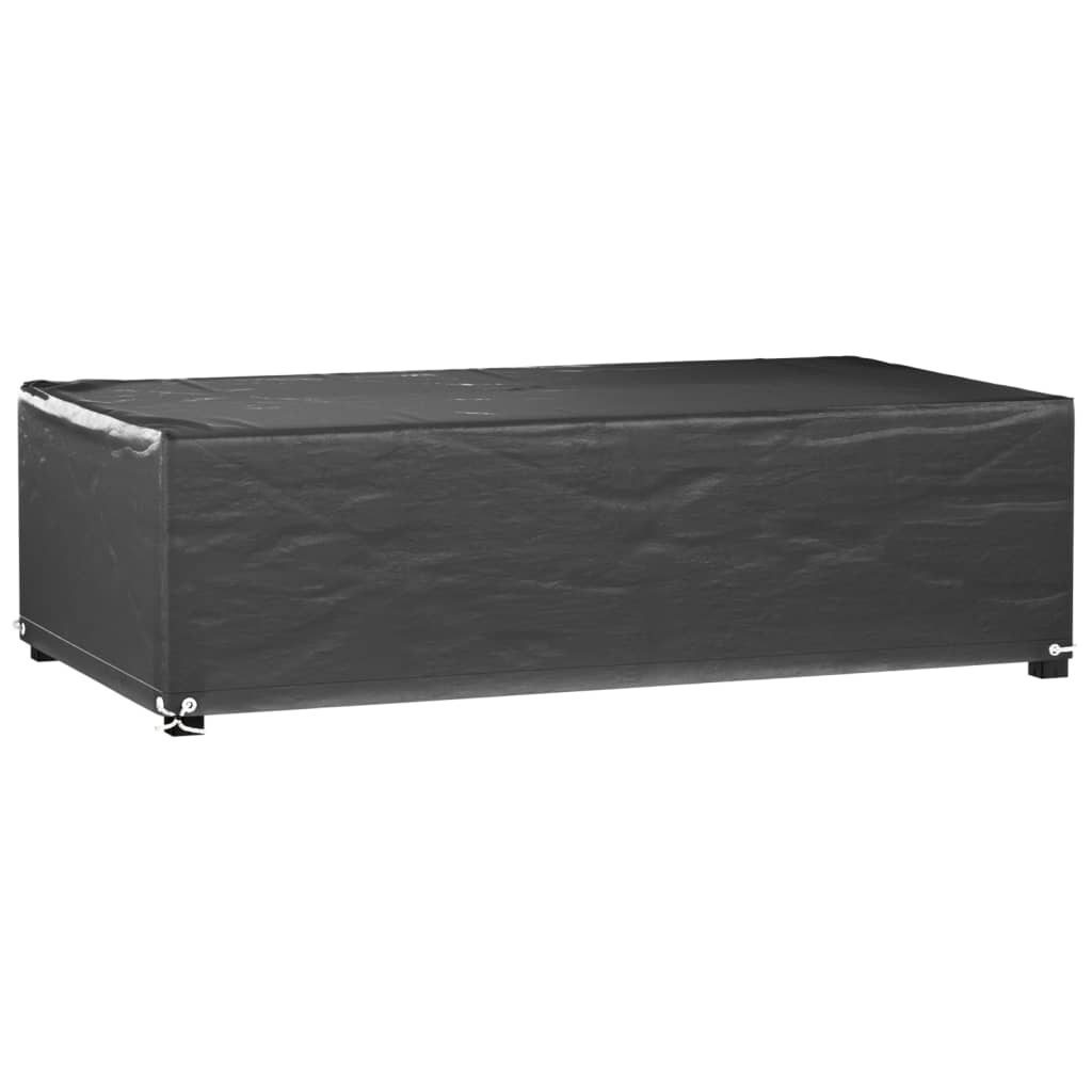 Havemøbelbetræk 2 stk 8 øjer 125x70x35 cm Rektangulær