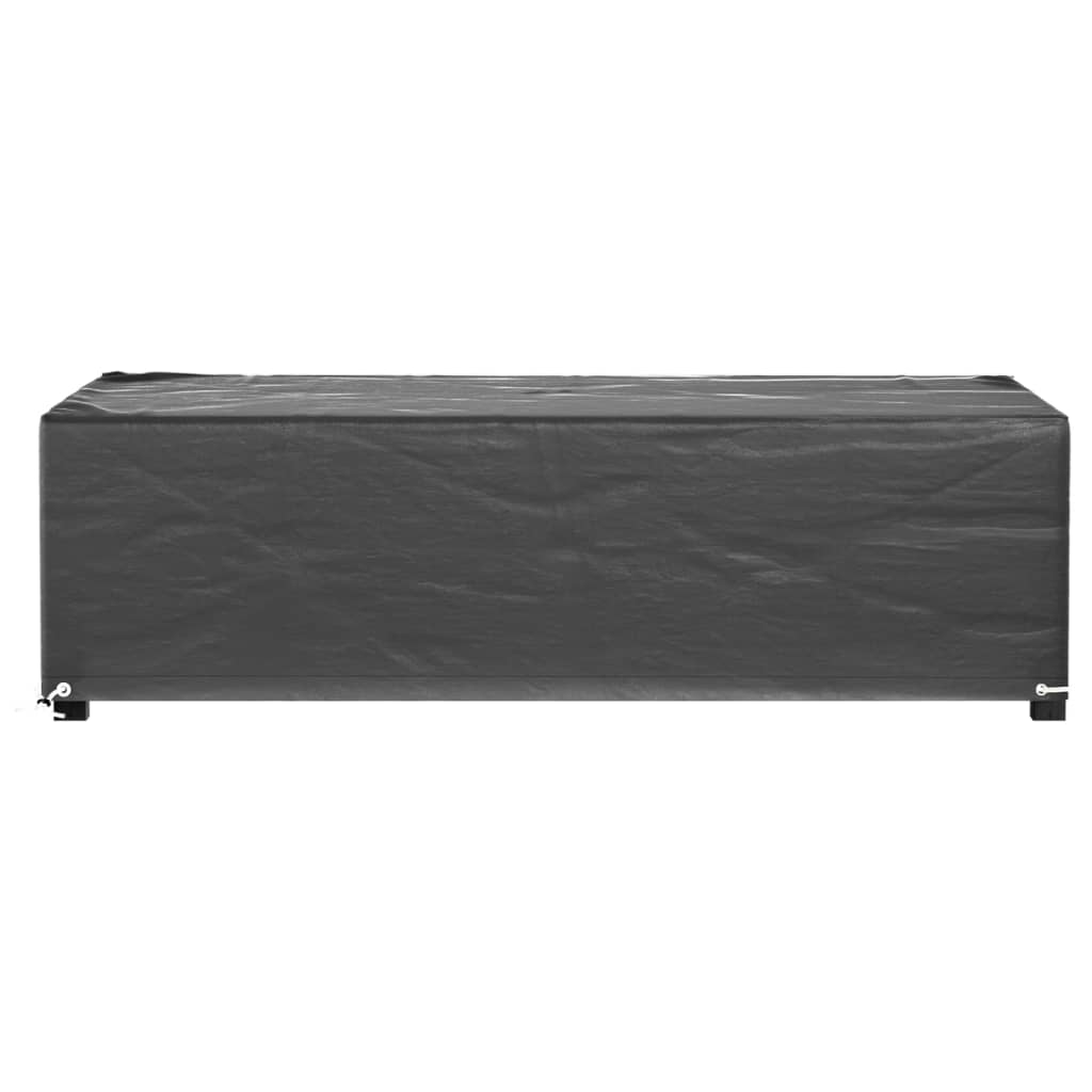 Havemøbelbetræk 2 stk 8 øjer 125x70x35 cm Rektangulær