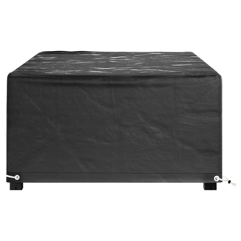 Havemøbelbetræk 2 stk 8 øjer 125x70x35 cm Rektangulær
