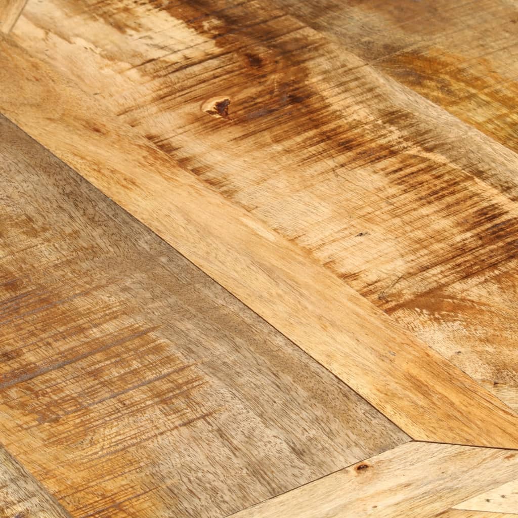 Spisebord Ø150x76 cm Massivt groft mangotræ