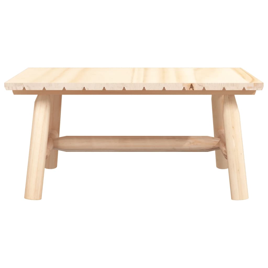 Sofabord 90x50x41 cm massivt grantræ