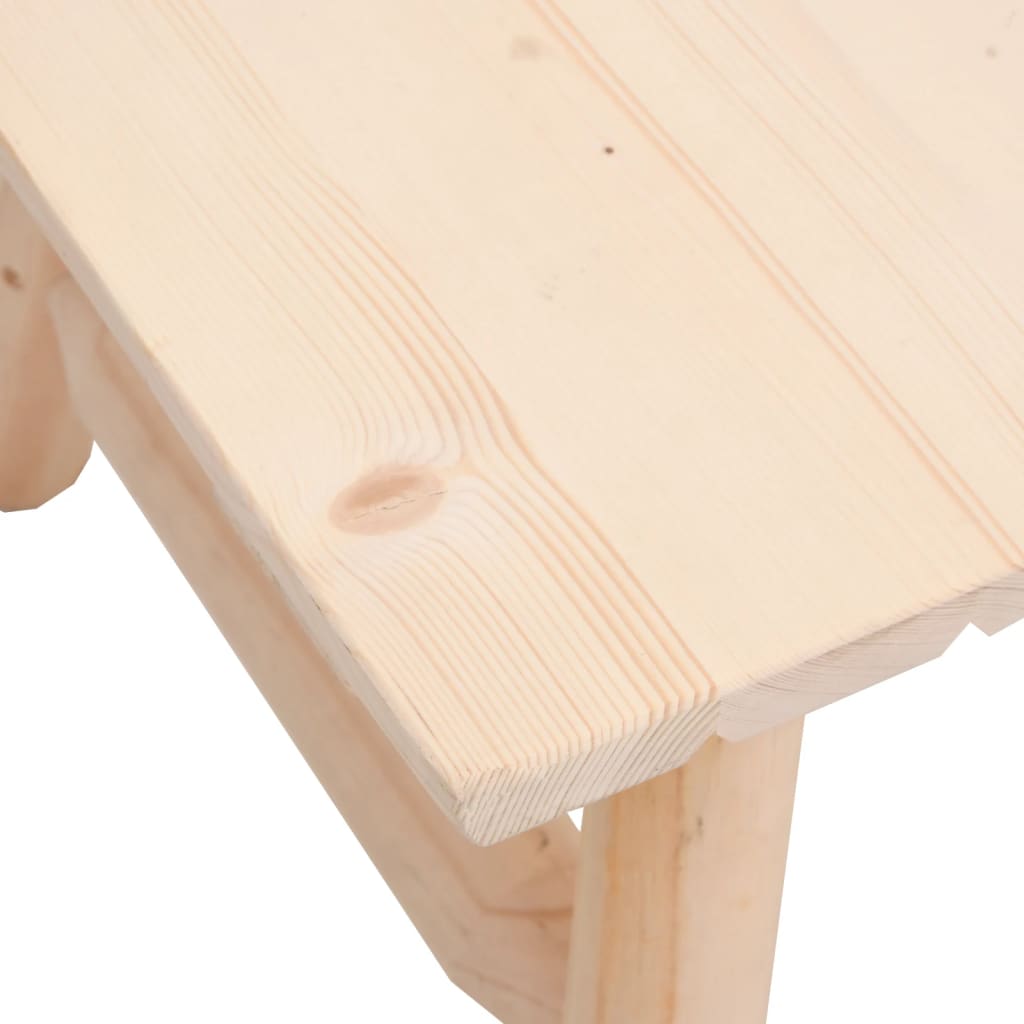 Sofabord 90x50x41 cm massivt grantræ