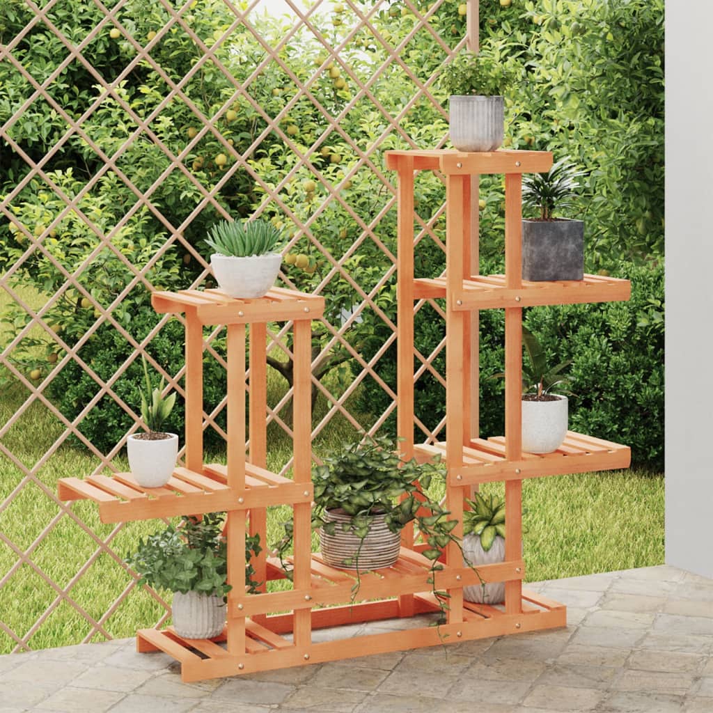 Blomsterstativ 95x25x96 cm massivt grantræ