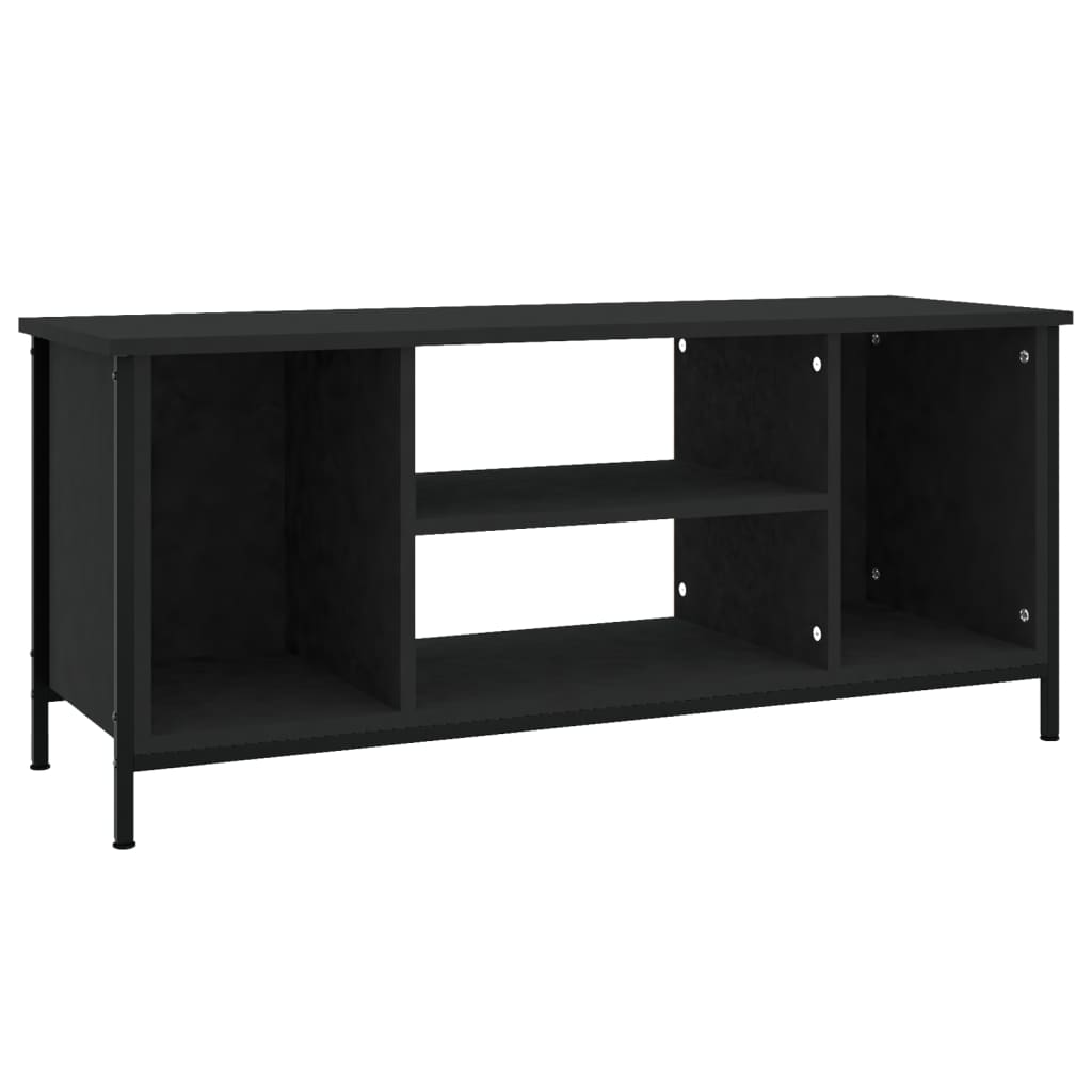 TV-skab Sort 102x35x45 cm Træ Materiale