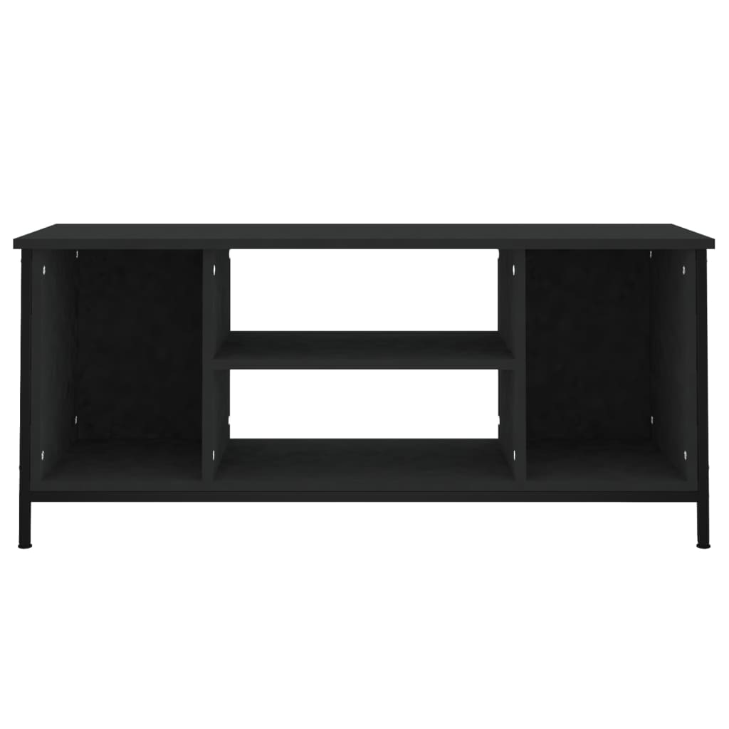 TV-skab Sort 102x35x45 cm Træ Materiale