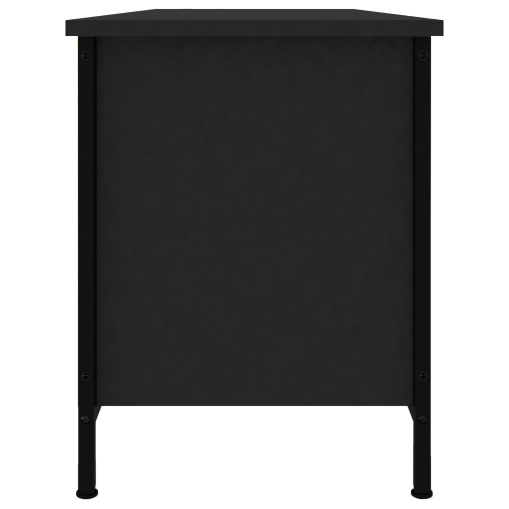 TV-skab Sort 102x35x45 cm Træ Materiale