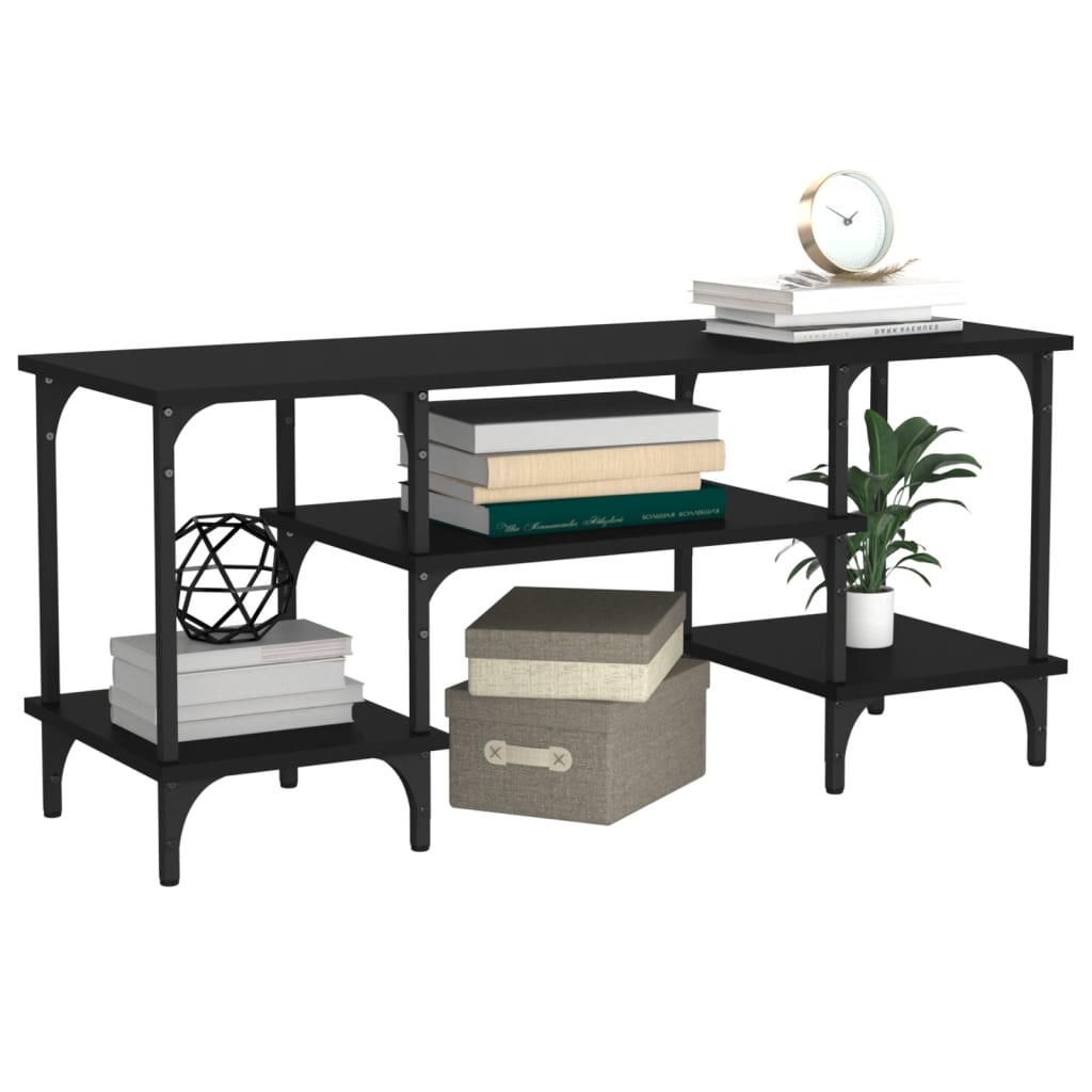 TV-skab Sort 102x35x45,5 cm Træ Materiale