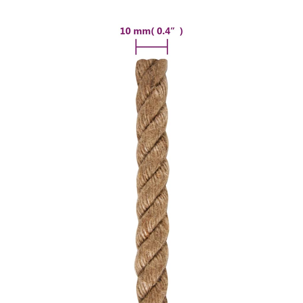 Jute reb 25 m længde 10 mm tykkelse