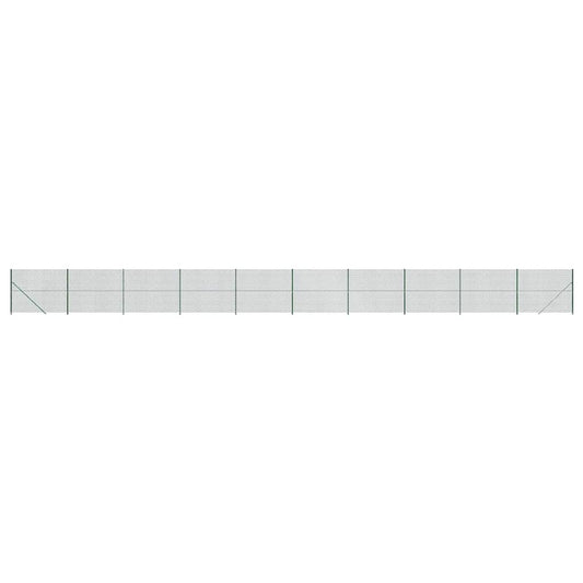 Maschendrahtzaun mit Bodenflansch Grün 2,2x25 m