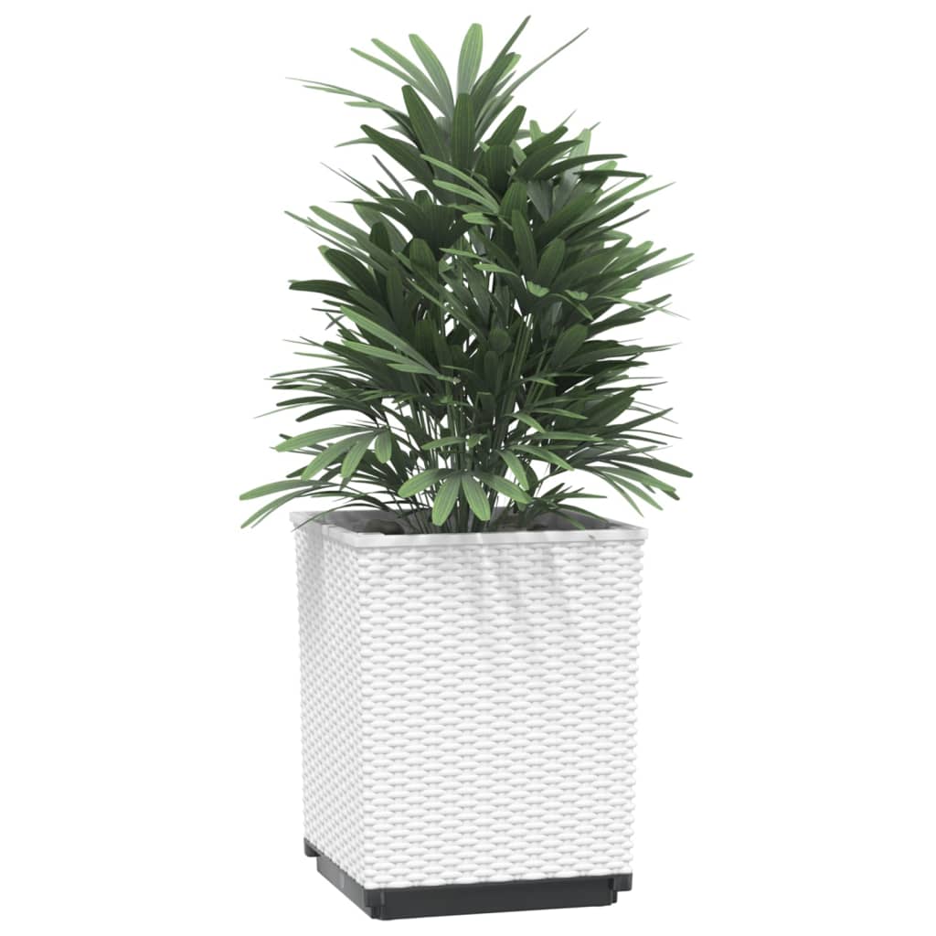 Plantepotte 2 stk Hvid 30x30x37 cm Polypropylen