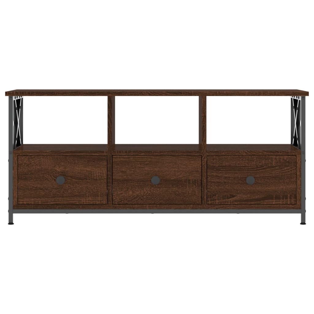 TV-skab Brun Eg Look 102x33x45cm Træ Materiale & Jern