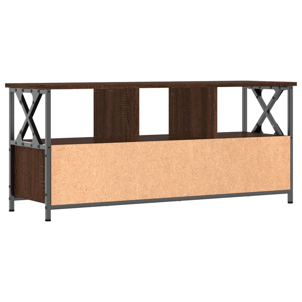 TV-skab Brun Eg Look 102x33x45cm Træ Materiale & Jern