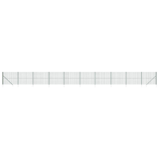 Maschendrahtzaun mit Bodenhülsen Grün 1,8x25 m