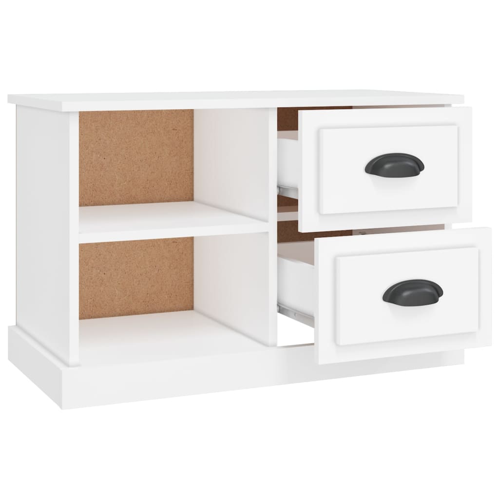 TV-skab Hvid 73x35,5x47,5 cm Træ Materiale