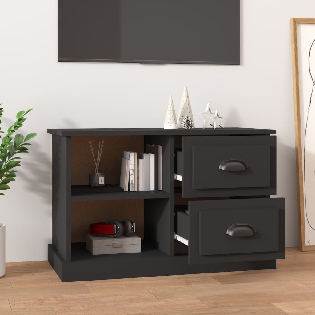 TV-skab Sort 73x35,5x47,5 cm Træ Materiale