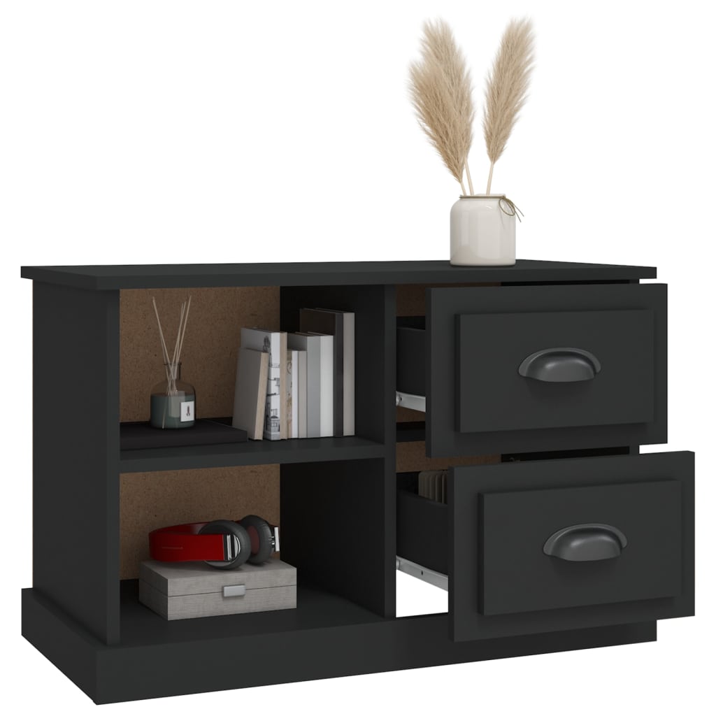 TV-skab Sort 73x35,5x47,5 cm Træ Materiale