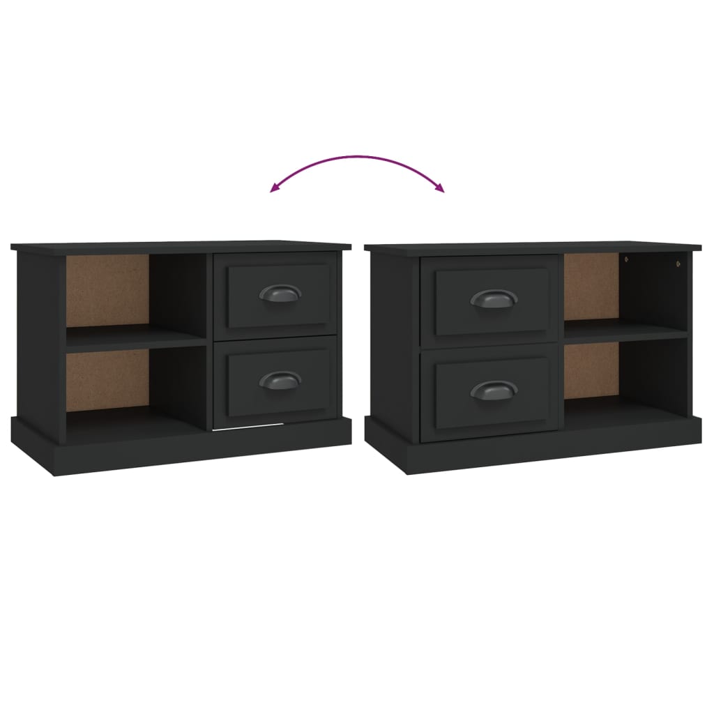 TV-skab Sort 73x35,5x47,5 cm Træ Materiale