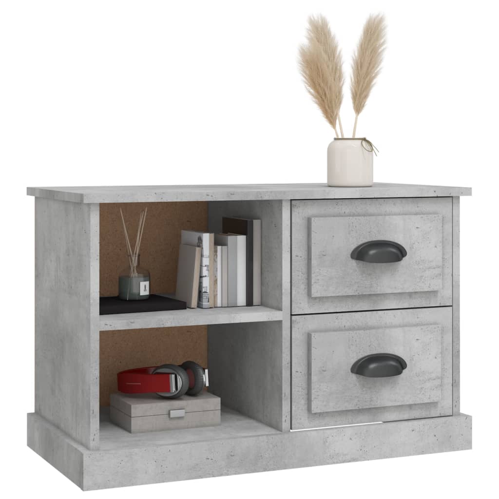 Tv-møbel betongrå 73x35,5x47,5 cm træmateriale