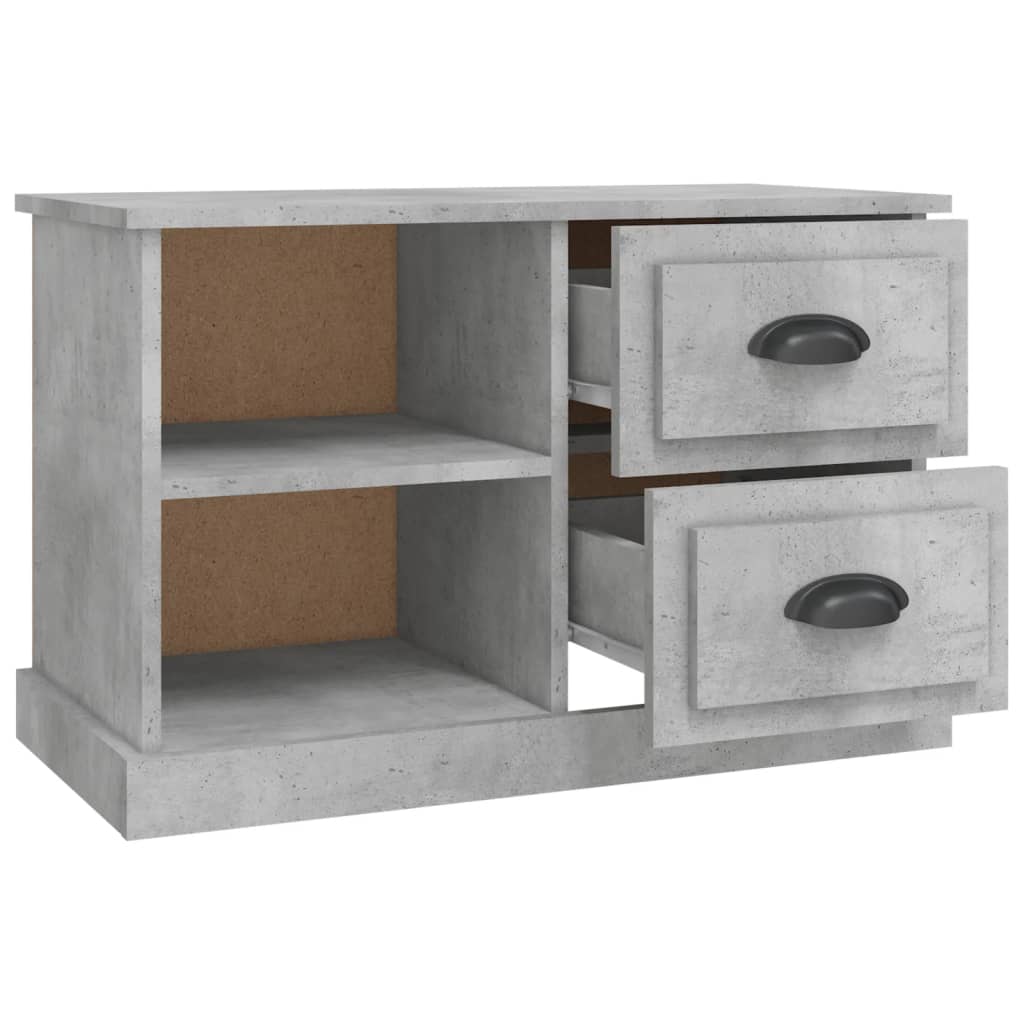 Tv-møbel betongrå 73x35,5x47,5 cm træmateriale
