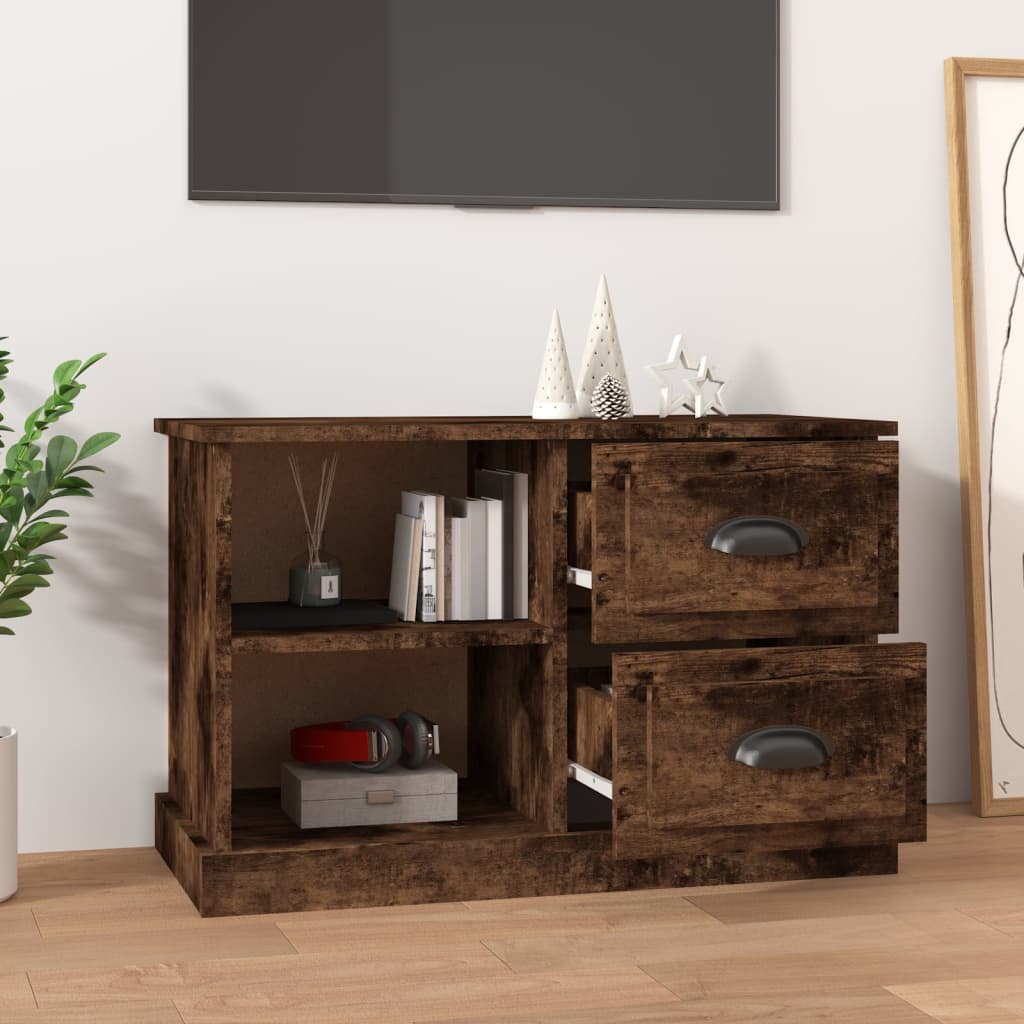 TV-møbel røget eg 73x35,5x47,5 cm træmateriale