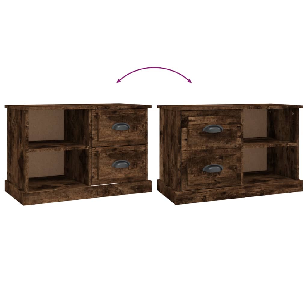 TV-møbel røget eg 73x35,5x47,5 cm træmateriale