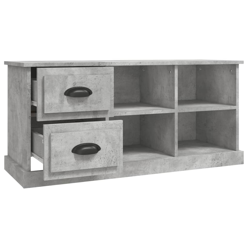 TV-møbel betongrå 102x35,5x47,5 cm træmateriale