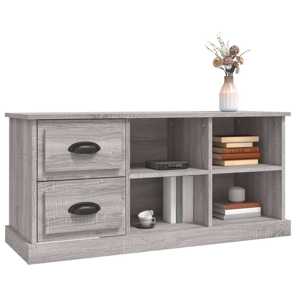 TV-skab Grå Sonoma 102x35,5x47,5 cm Træ Materiale