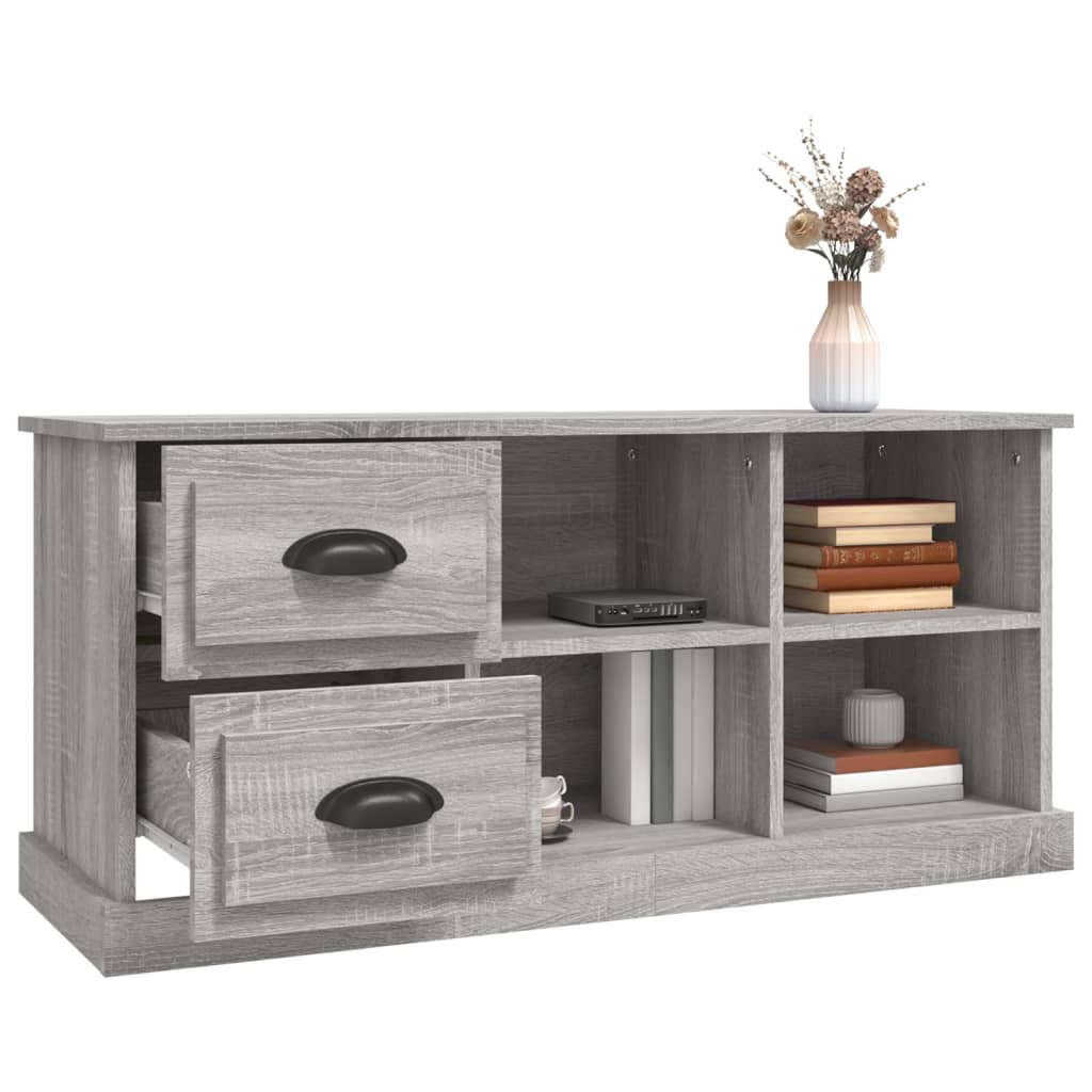 TV-skab Grå Sonoma 102x35,5x47,5 cm Træ Materiale