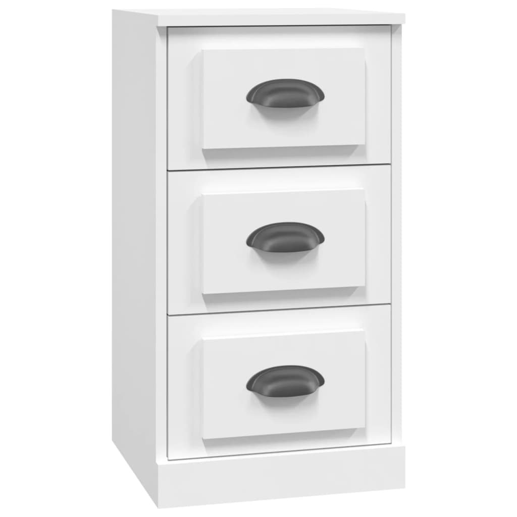 Skænk Hvid 36x35,5x67,5 cm Træ Materiale