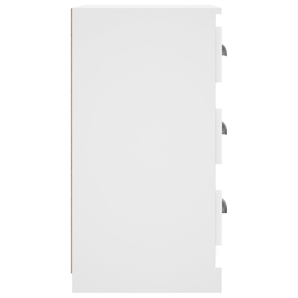 Skænk Hvid 36x35,5x67,5 cm Træ Materiale