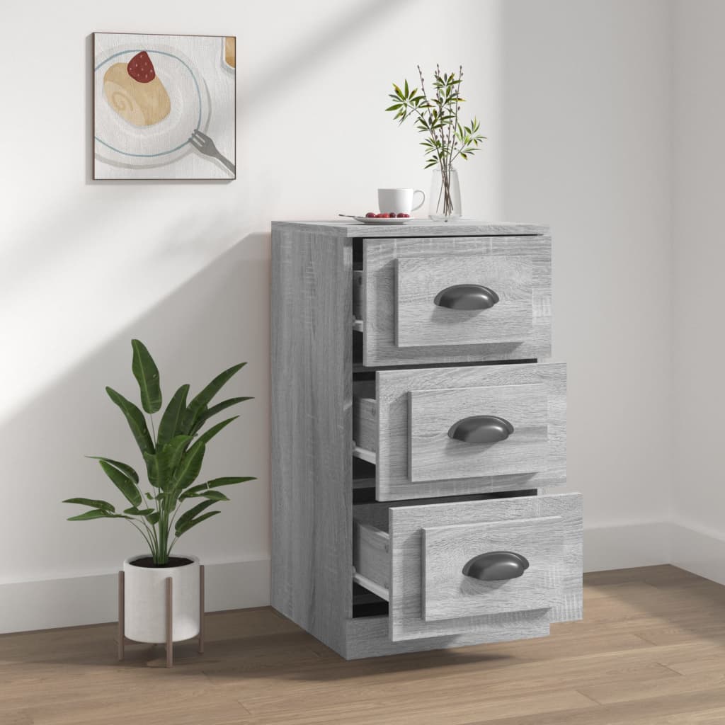 Skænk Grå Sonoma 36x35,5x67,5 cm Træmateriale