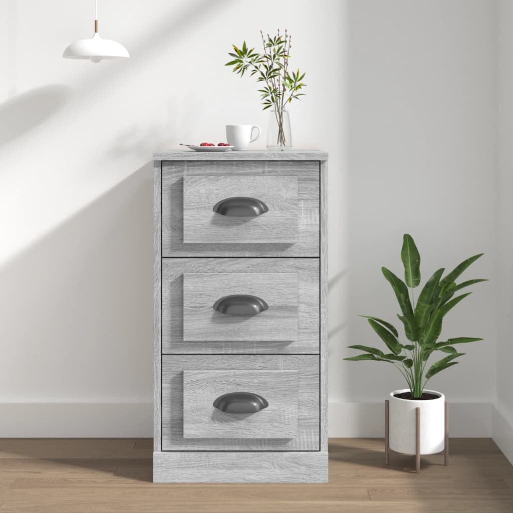 Skænk Grå Sonoma 36x35,5x67,5 cm Træmateriale