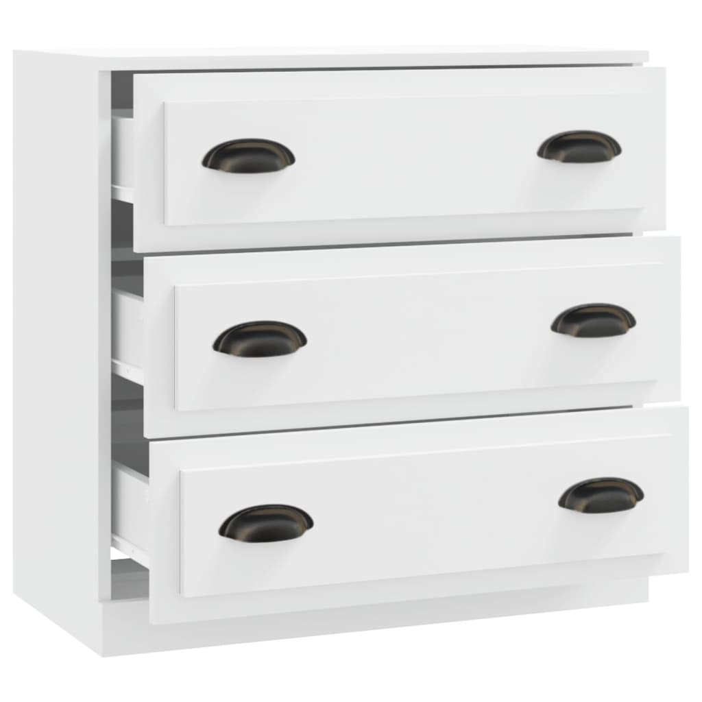 Skænk Hvid 70x35,5x67,5 cm Træ Materiale