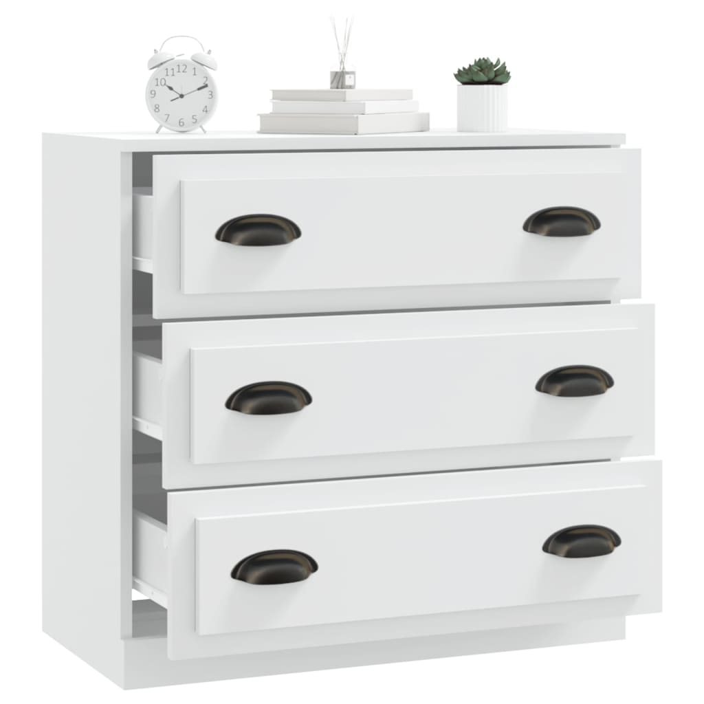 Skænk Hvid 70x35,5x67,5 cm Træ Materiale