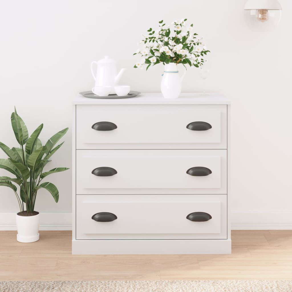 Skænk Hvid 70x35,5x67,5 cm Træ Materiale