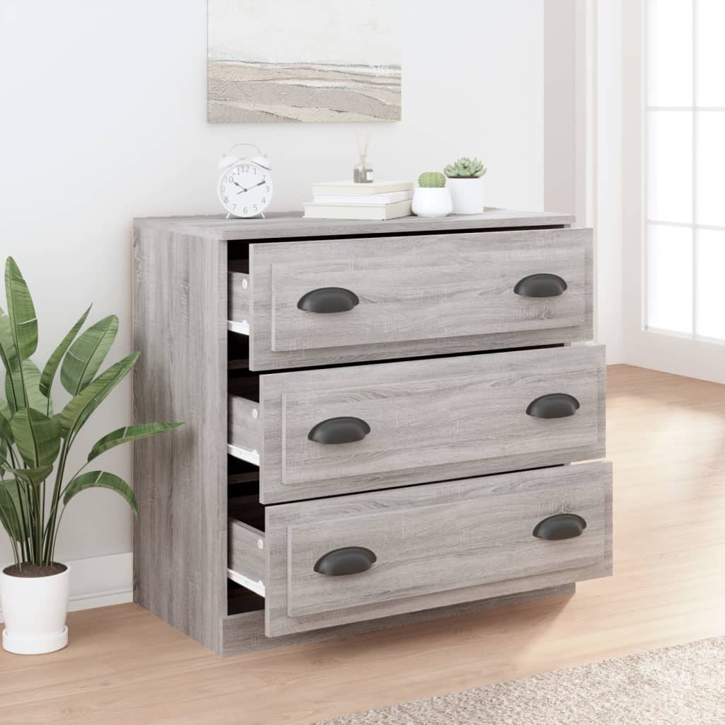 Skænk Grå Sonoma 70x35,5x67,5 cm træmateriale