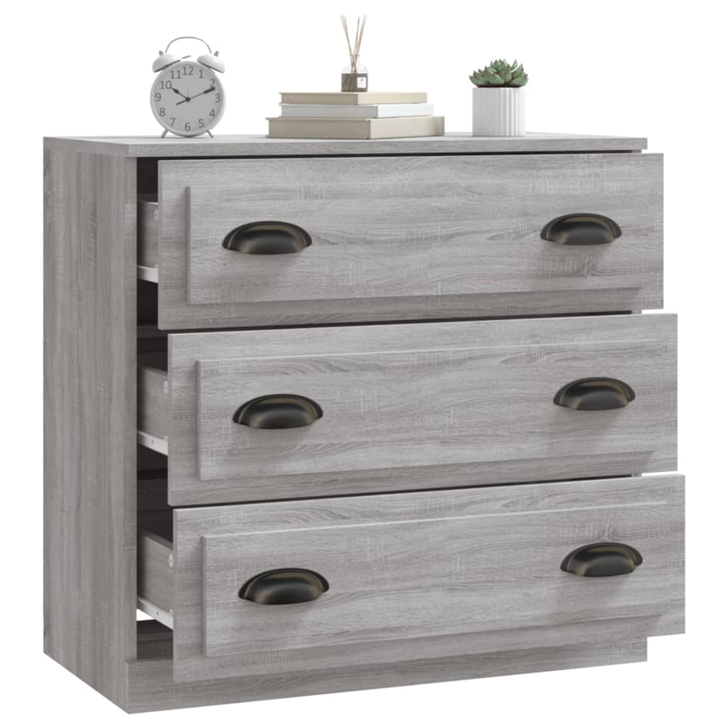 Skænk Grå Sonoma 70x35,5x67,5 cm træmateriale
