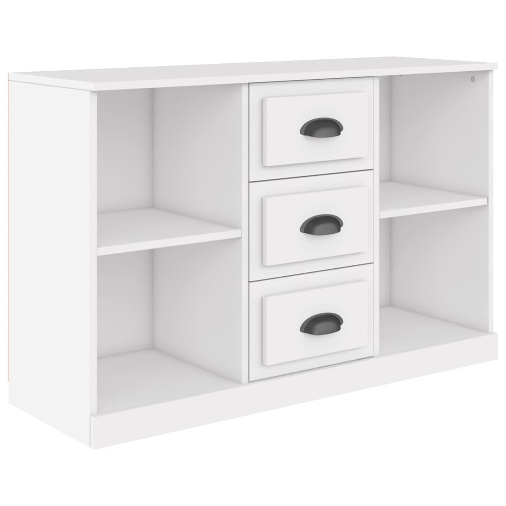 Skænk Hvid 104,5x35,5x67,5 cm Træ Materiale