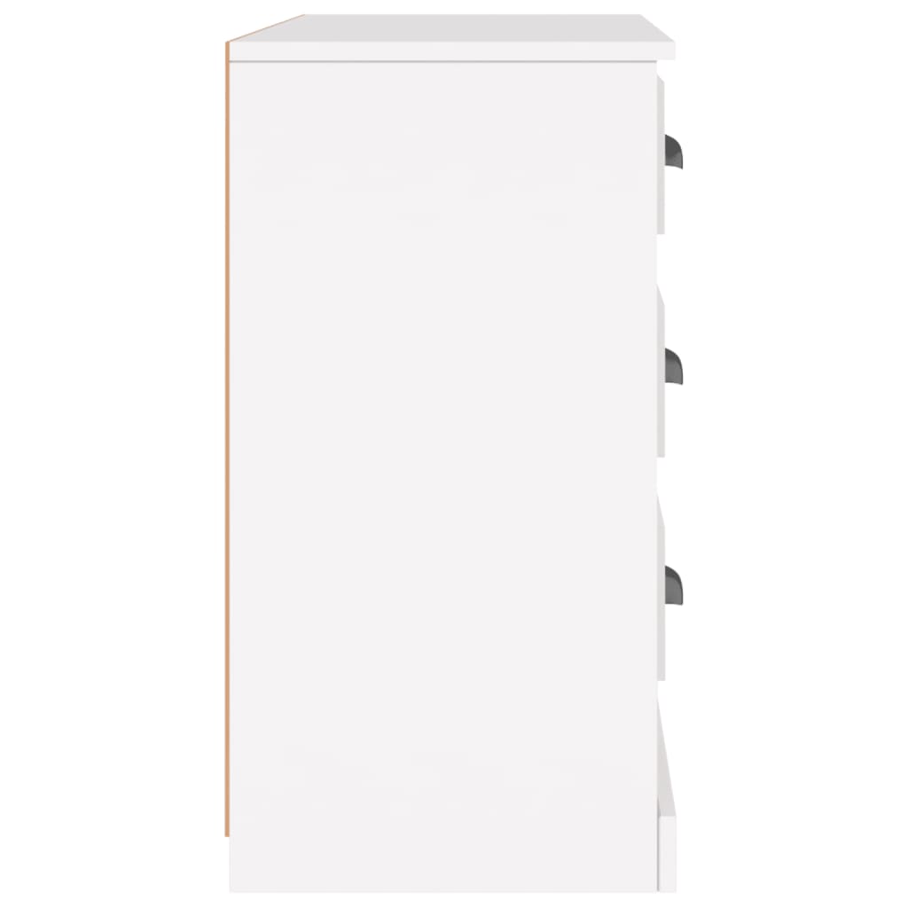 Skænk Hvid 104,5x35,5x67,5 cm Træ Materiale