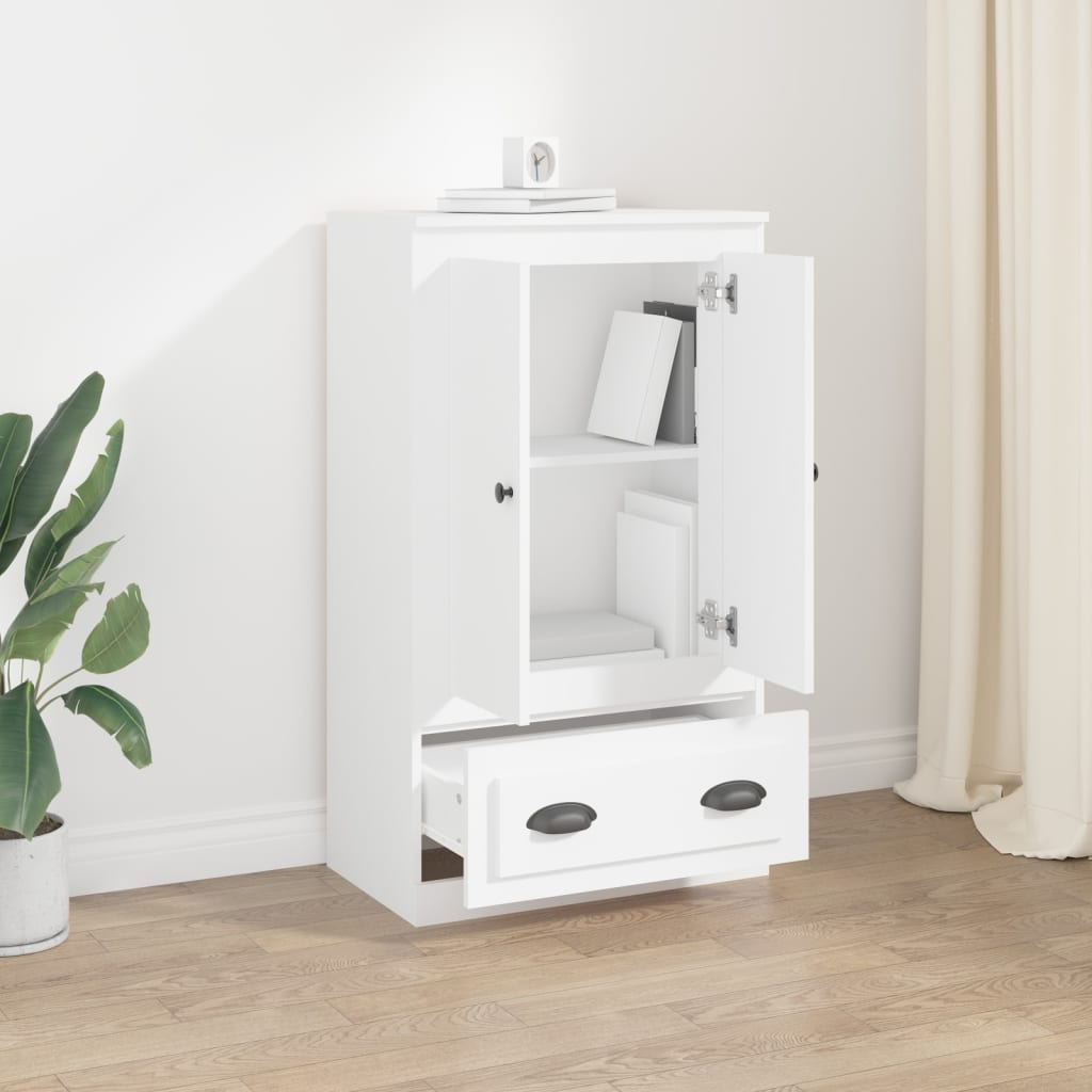 Highboard Hvid 60x35,5x103,5 cm Træmateriale