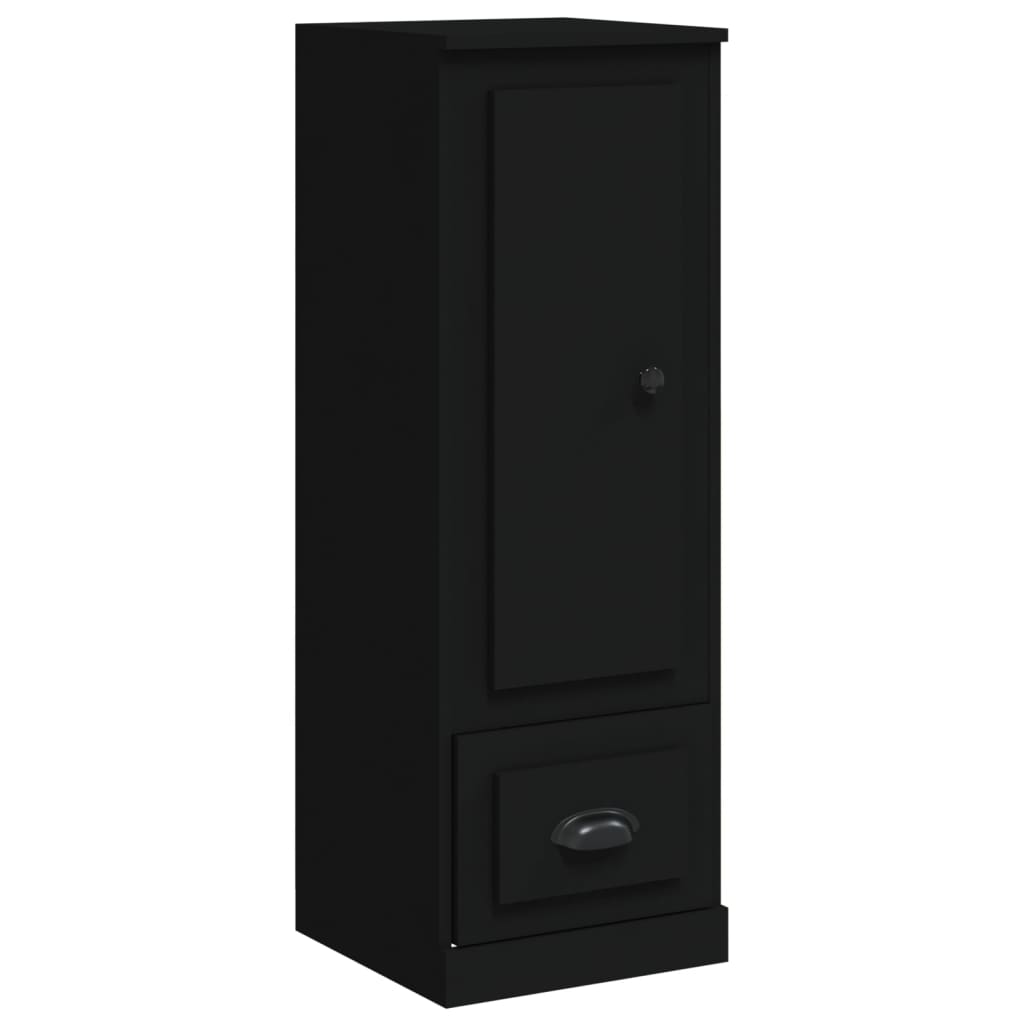 Highboard Sort 36x35,5x103,5 cm Træmateriale
