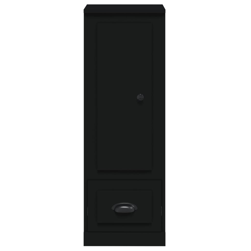 Highboard Sort 36x35,5x103,5 cm Træmateriale