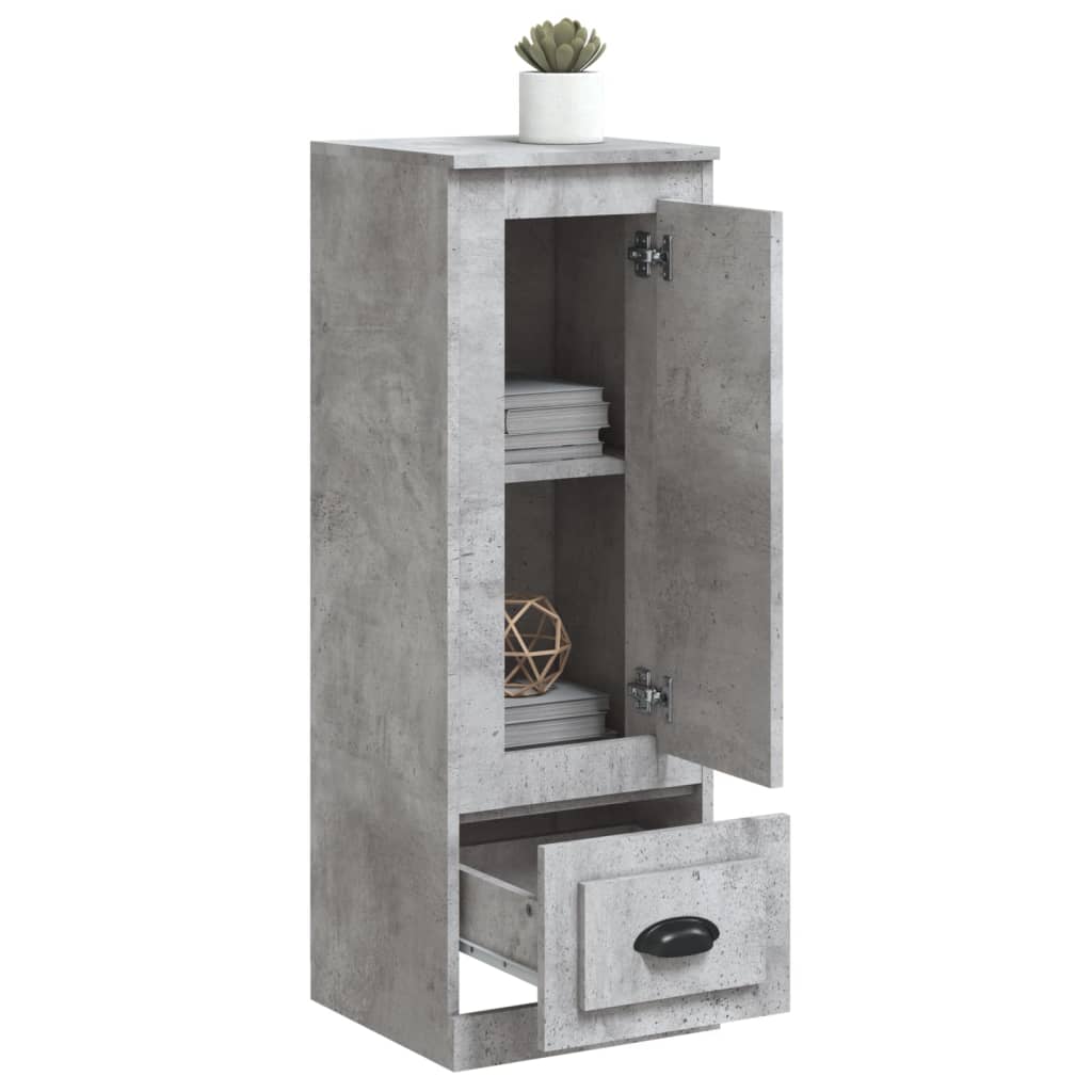 Highboard Beton Grå 36x35,5x103,5 cm Træmateriale