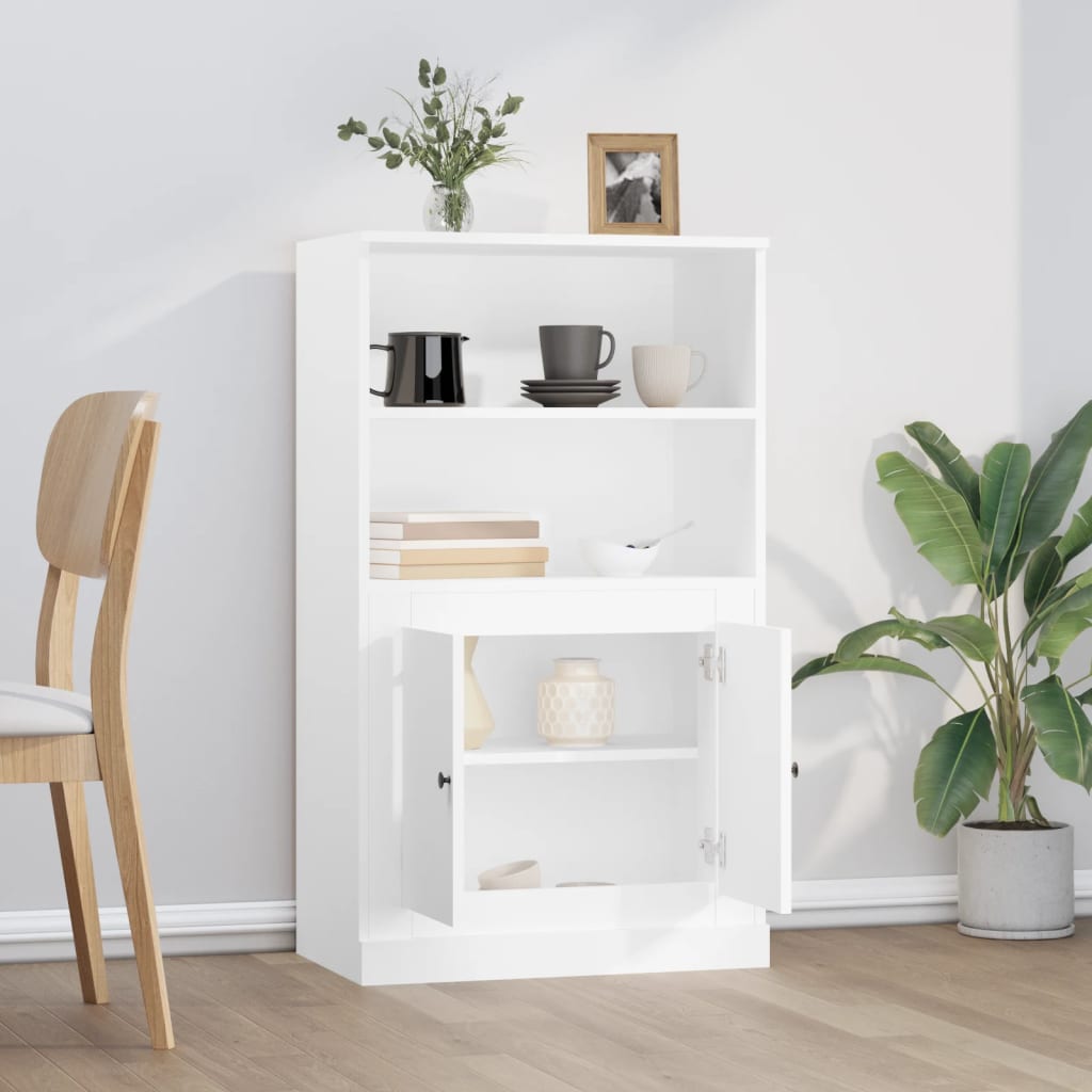 Highboard Hvid 60x35,5x103,5 cm Træmateriale
