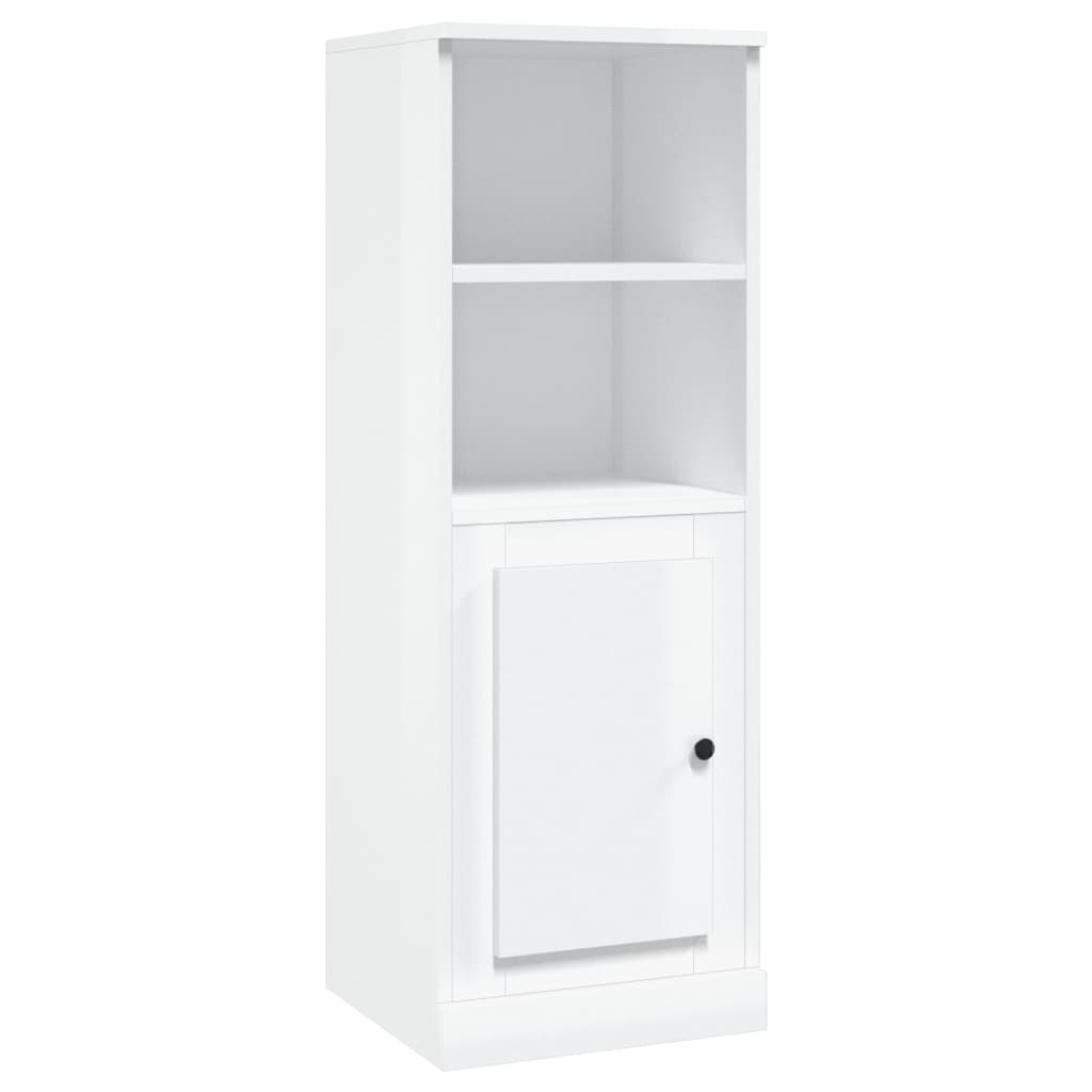 Highboard Højglans Hvid 36x35,5x103,5 cm Træmateriale